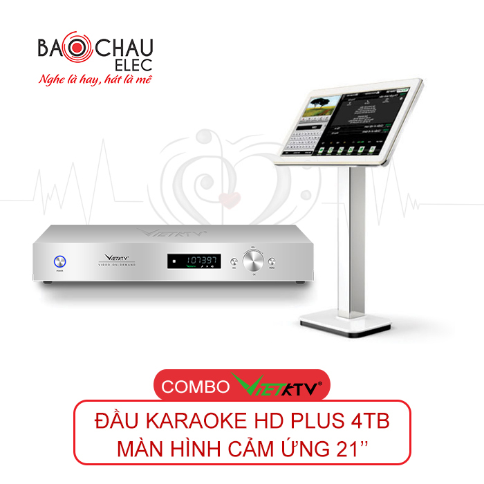 Combo Đầu VietKTV HD Plus 4TB và màn hình cảm ứng 21inch Combo Đầu VietKTV HD Plus 4TB và màn hình cảm ứng 21inch