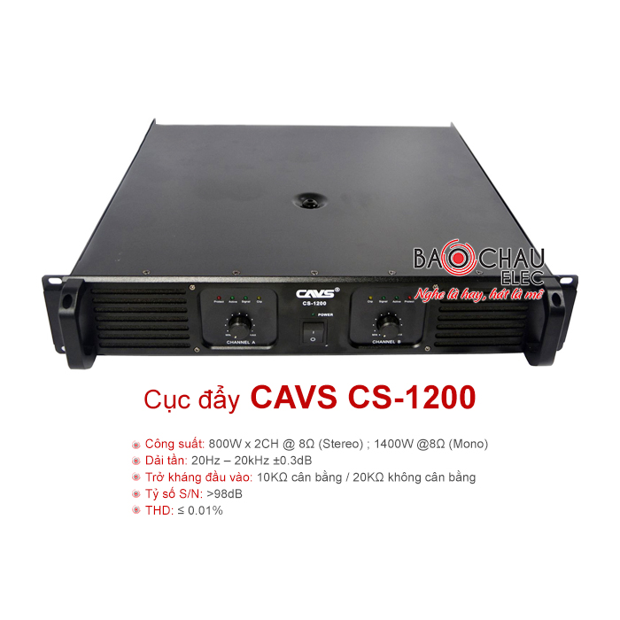 Cục đẩy công suất CAVS CS-1200 chính hãng, giá tốt nhất Cục đẩy công suất CAVS CS-1200 chính hãng, giá tốt nhất
