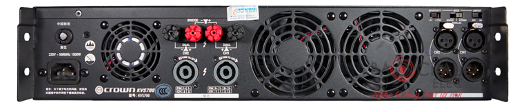 Cục đẩy Crown KVS 700 mặt sau Cục đẩy Crown KVS 700 mặt sau