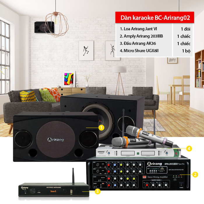 Dàn karaoke BC-Arirang02- thực tế Dàn karaoke BC-Arirang02- thực tế