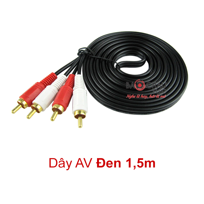 Dây AV đen 1,5m giá tốt