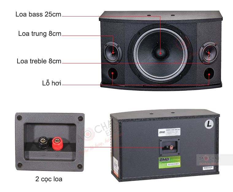 Loa Karaoke BMB CSN-500(C) Like new (bass 25cm)