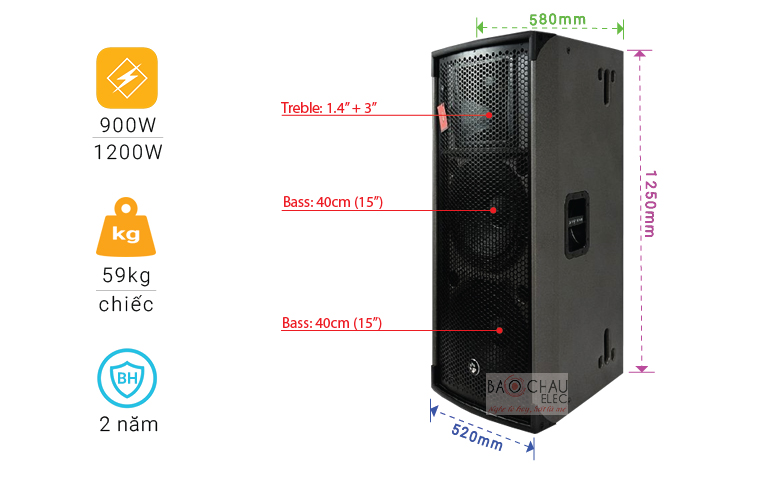 Loa Cat King Pro 2.3 chỉ số