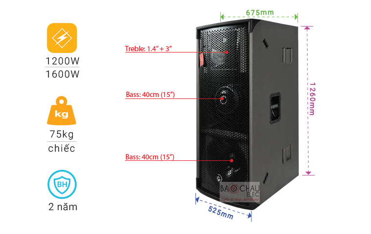 Loa Cat King Pro 2.5 chỉ số Loa Cat King Pro 2.5 chỉ số