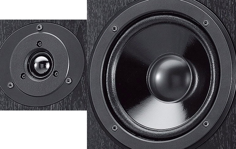 Loa trầm và loa tweeter của Yamaha NS-F51 Loa trầm và loa tweeter của Yamaha NS-F51