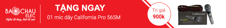 Bảo Châu Elec tặng micro dây California Pro 565M khi khách hàng mua sản phẩm này Bảo Châu Elec tặng micro dây California Pro 565M khi khách hàng mua sản phẩm này