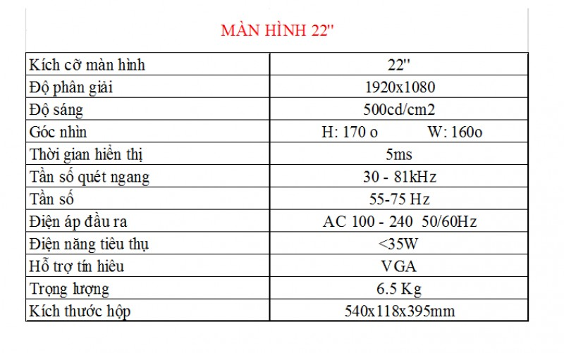 Thong so ky thuat man vinaktv 22inch