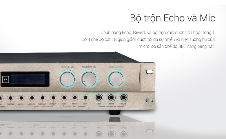 Vang liền công suất BCE KA-430 với chế độ Echo và Micro Vang liền công suất BCE KA-430 với chế độ Echo và Micro