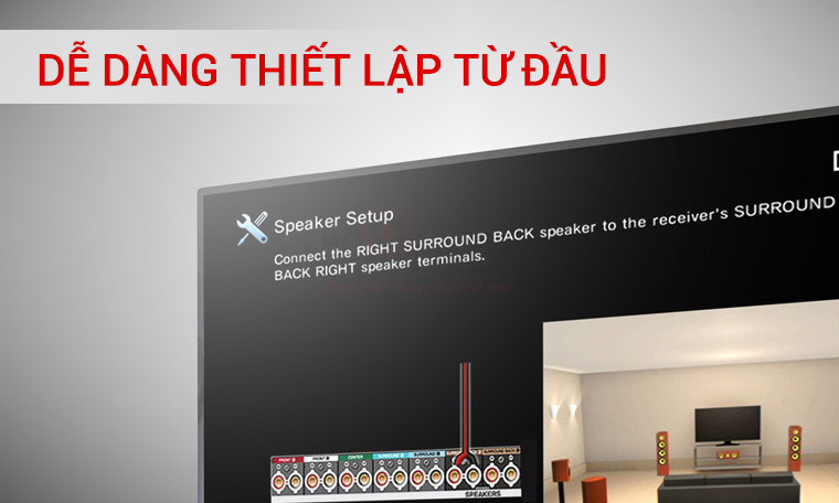 Amply Denon X1400H - dễ dàng thiết lập từ đầu