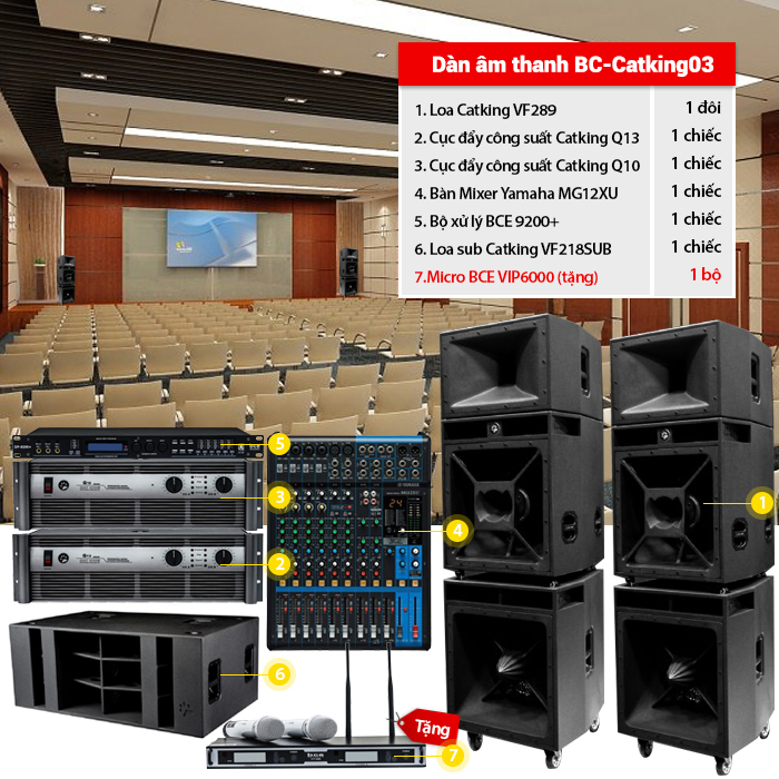 Dàn âm thanh BC-Catking03 Dàn âm thanh BC-Catking03