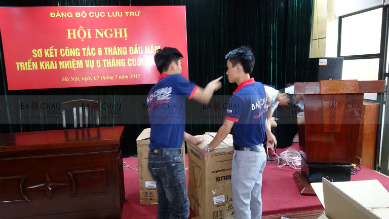 Lắp đặt hệ thống âm thanh phòng họp cho Cục lưu trữ - Hà Nội - 06