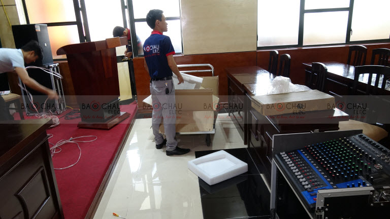 Lắp đặt hệ thống âm thanh phòng họp cho Cục lưu trữ - Hà Nội - 07