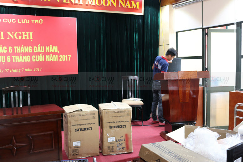 Lắp đặt hệ thống âm thanh phòng họp cho Cục lưu trữ - Hà Nội - 09