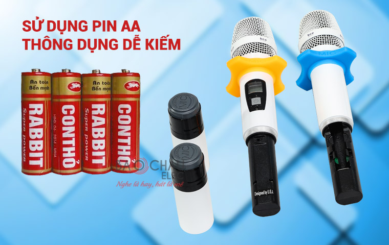 Sử dụng pin AA dễ kiếm - BCE U900 Plus